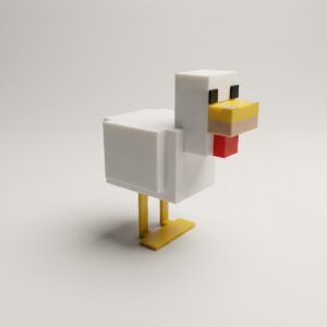 Cute Wooden Duck LEGO-Style Toy – Perfect Desk Decor & Gift