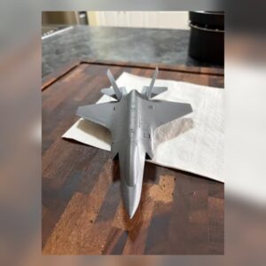 Stealth Fighter Jet Desk Model with Display Stand