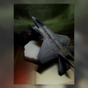 Stealth Fighter Jet Desk Model with Display Stand