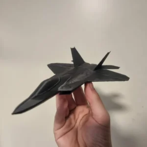 Stealth Jet Desk Model – Matte Black Display Decor