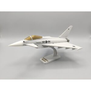 Eurofighter Jet Desk Model with Stand (White)