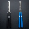 Night Butterfly Butterfly Knife Comb – Unique Edgy Hair Styling Tool image 1