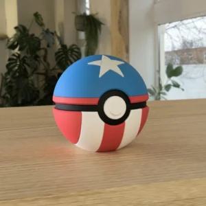 Captain America Poke Ball – Fun Collectible for Marvel Fans! 🛡️✨ image 1
