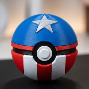 Captain America Poke Ball – Fun Collectible for Marvel Fans! 🛡️✨