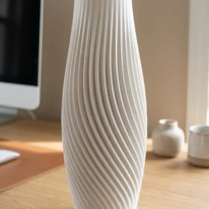 3D Printed Spiral Flow Vase
