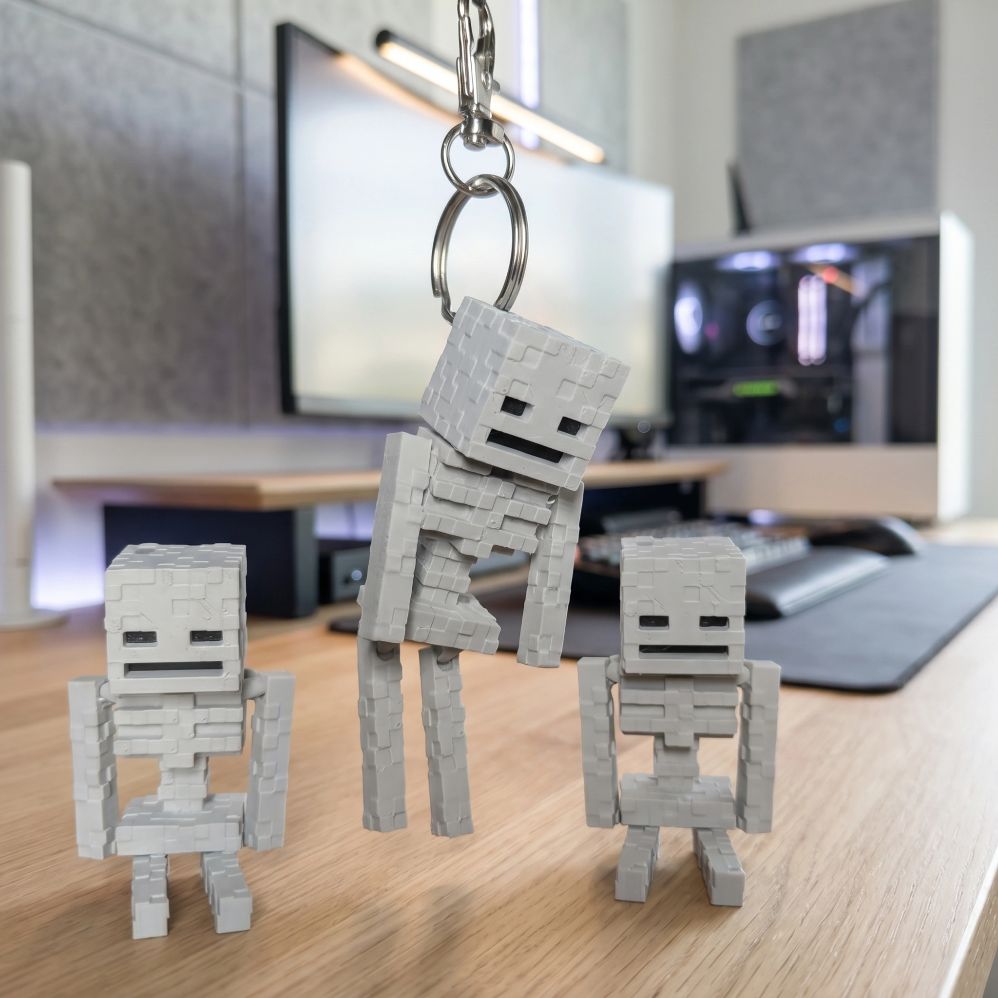 Cute Minecraft Creeper Keychain image 2