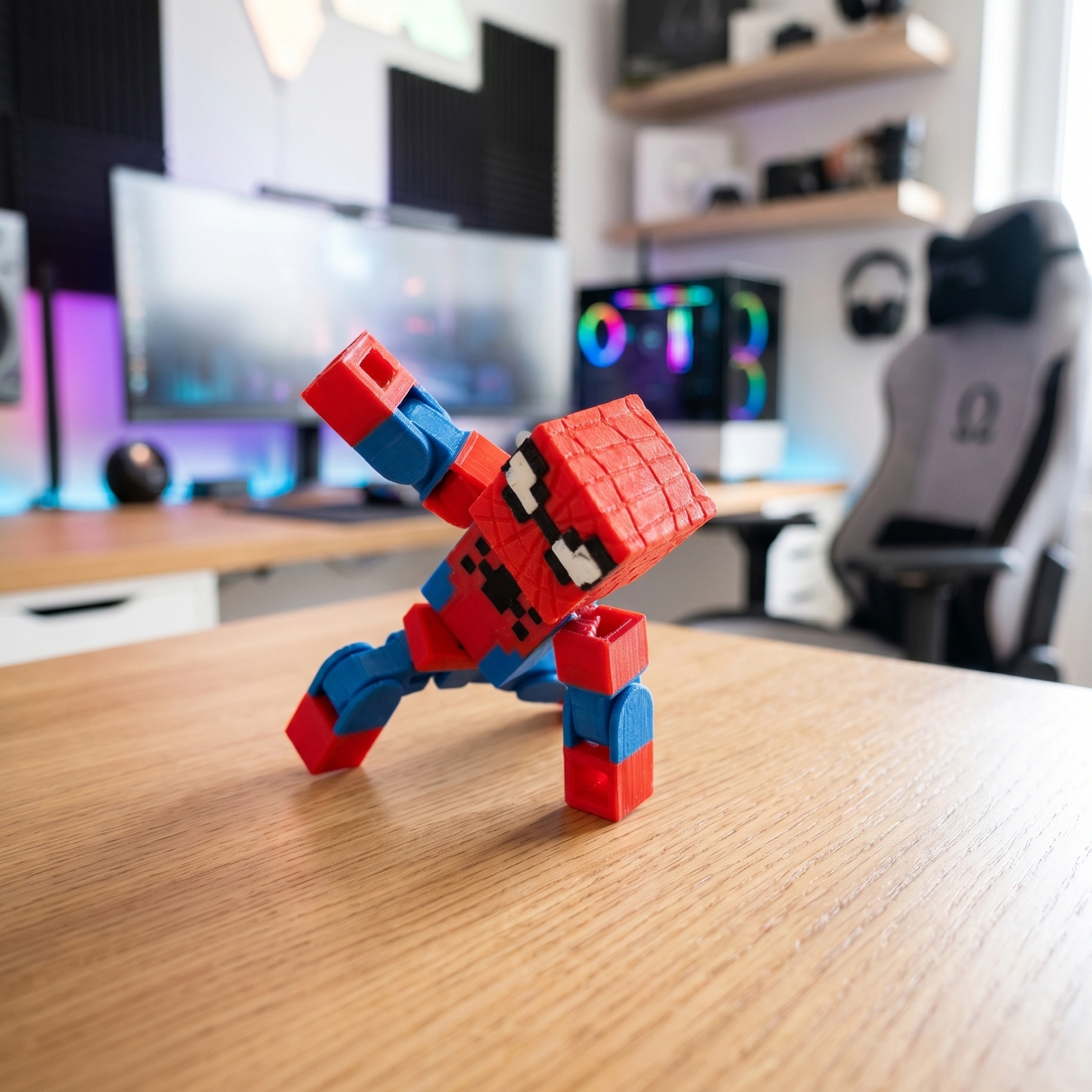 Spider-Man Pixel Art Block Toy image 2