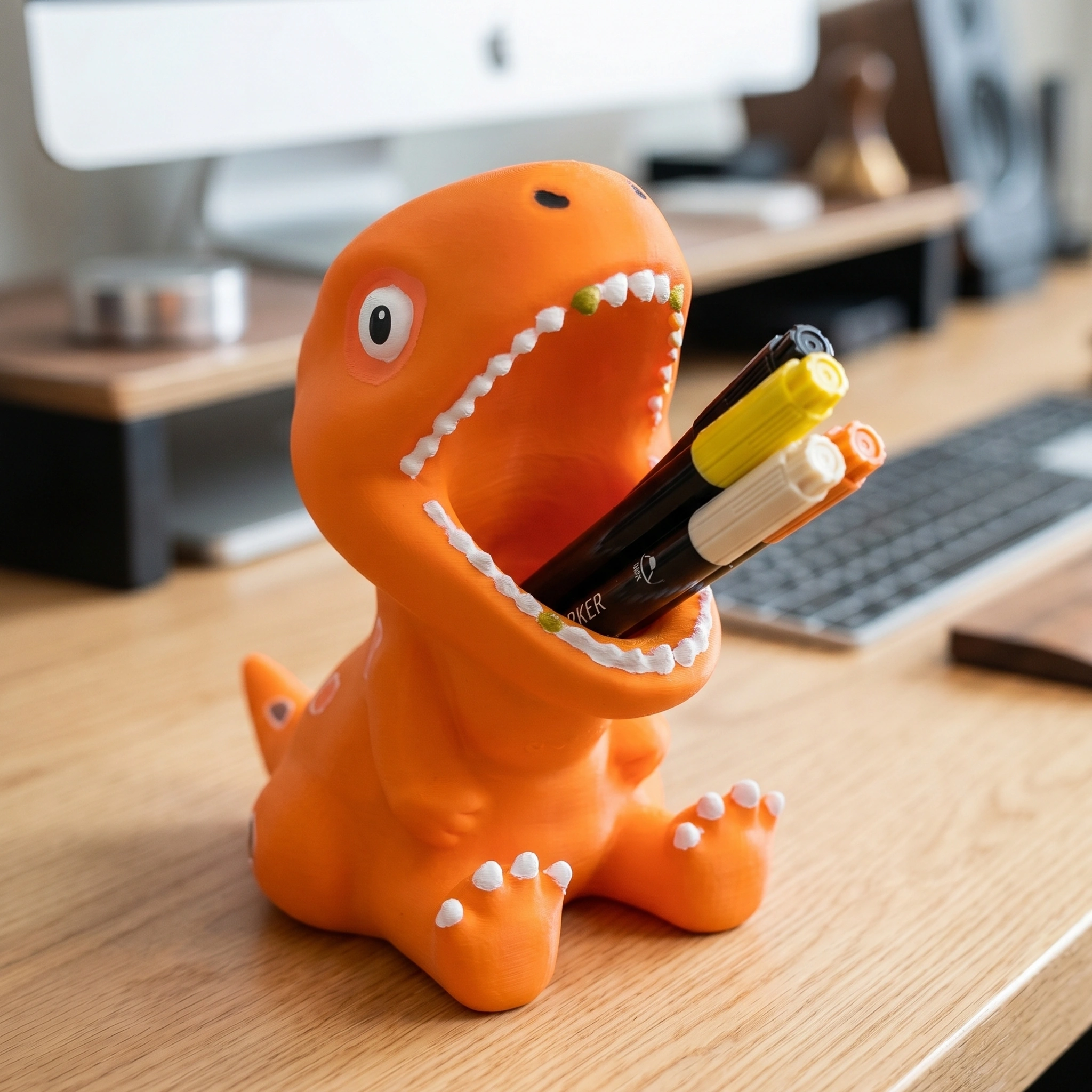 Dinosaur Pencil Holder (3D Printed) image 2
