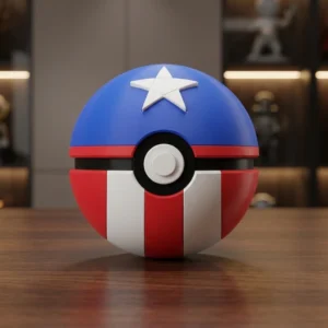 Captain America Poke Ball – Fun Collectible for Marvel Fans! 🛡️✨