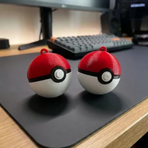 Catch ‘Em All: Pokeball Keychain Charm 🎉🔥