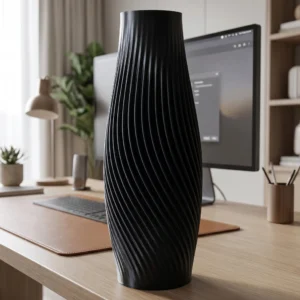 3D Printed Spiral Flow Vase