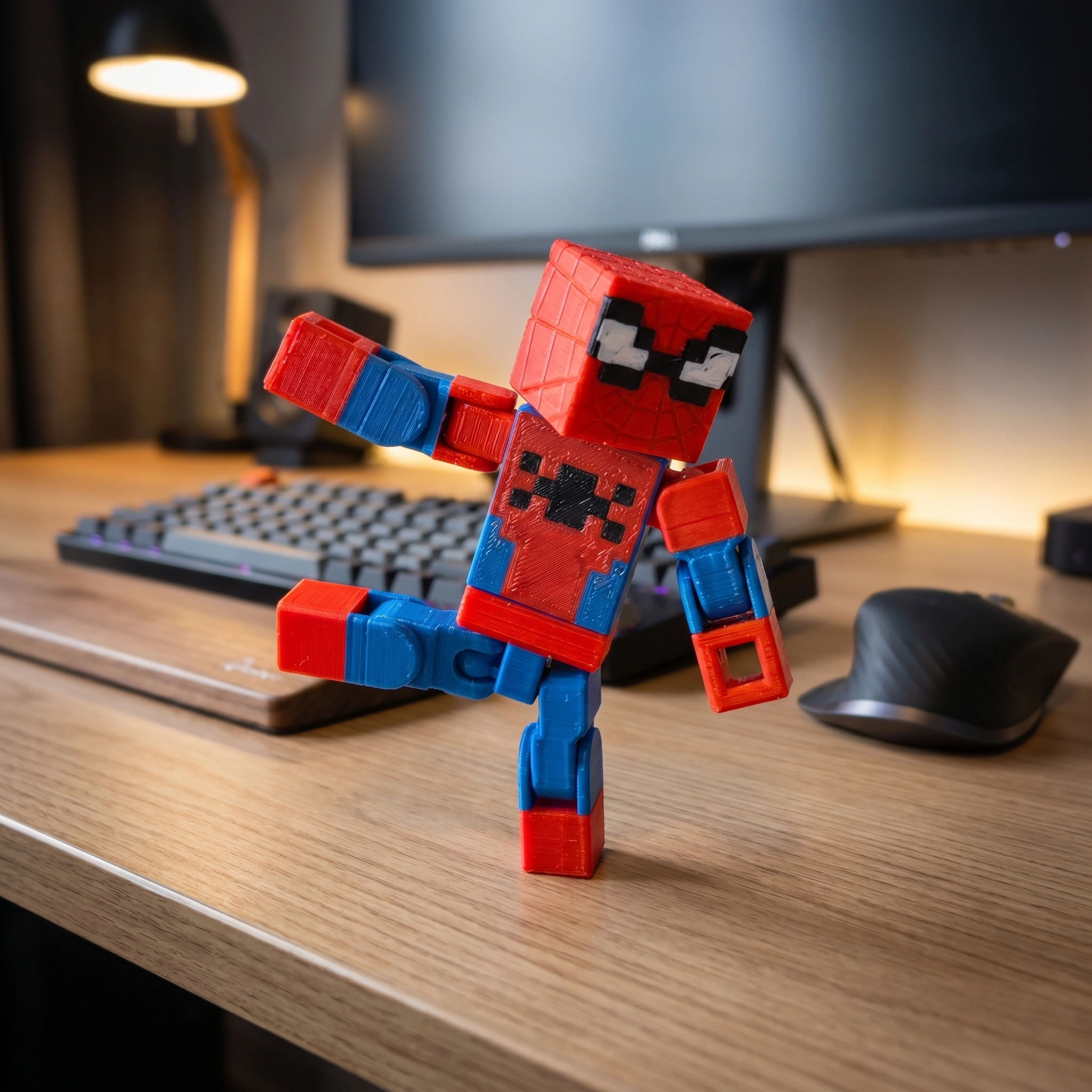 Spider-Man Pixel Art Block Toy image 3