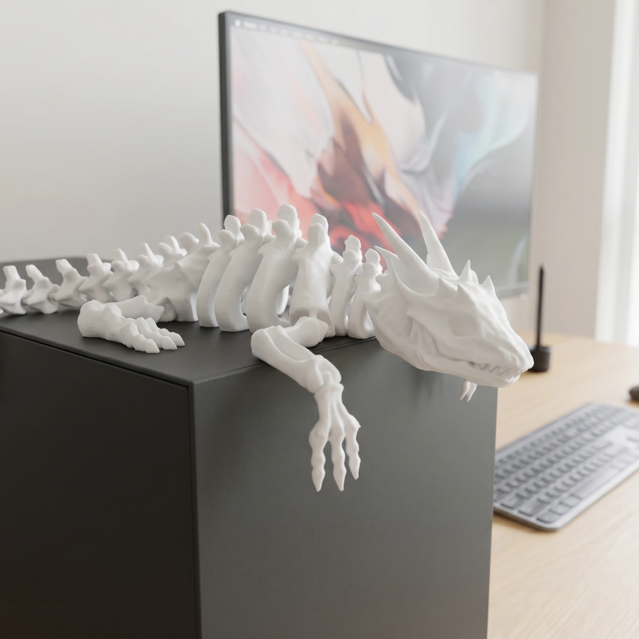 Articulated Skeleton Dragon Figure image 3