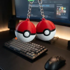 Catch ‘Em All: Pokeball Keychain Charm 🎉🔥