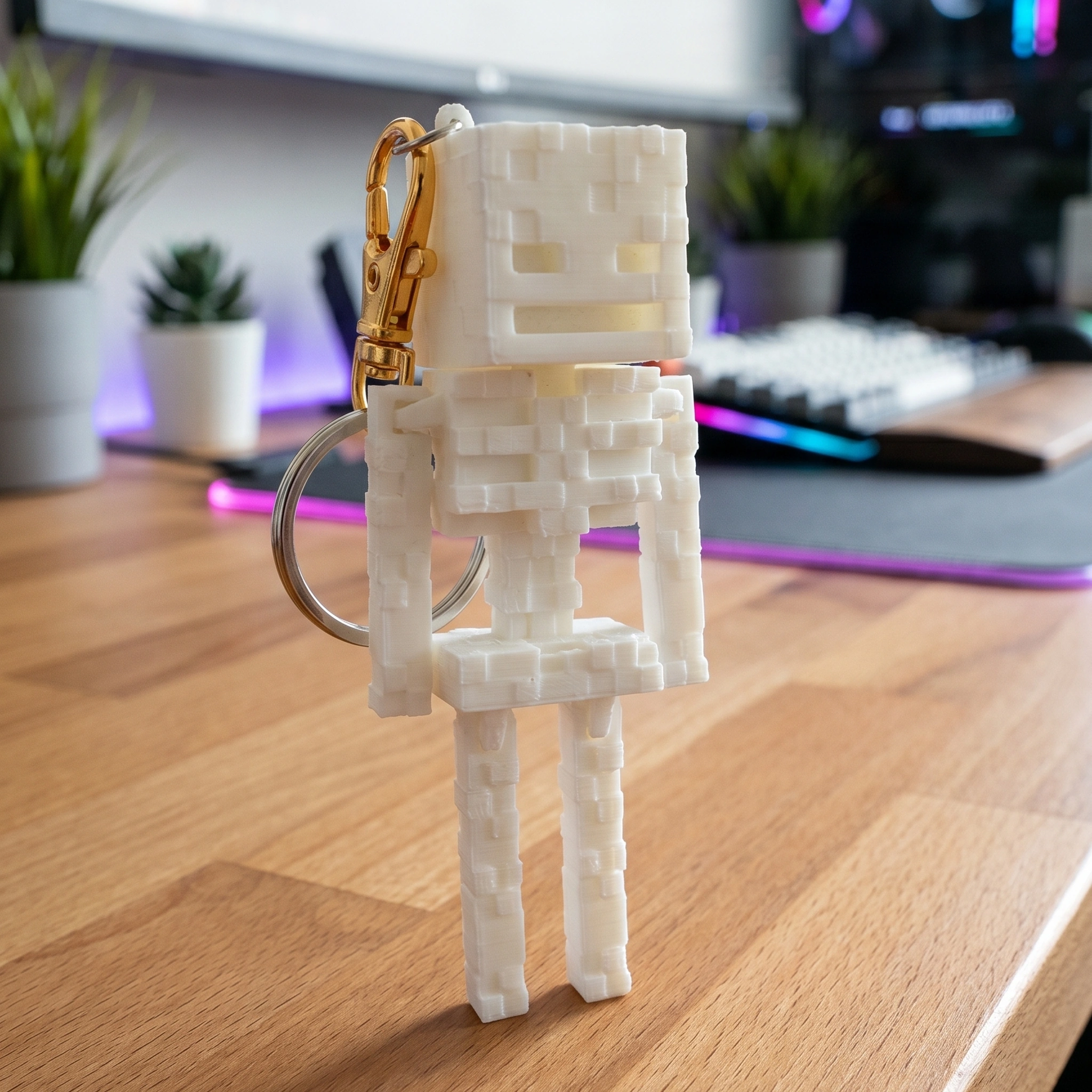 Cute Minecraft Creeper Keychain image 4