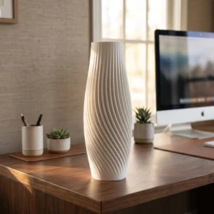 3D Printed Spiral Flow Vase