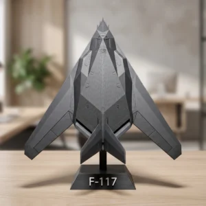 F-117 Stealth Jet Display Model with Stand (3D Printed)