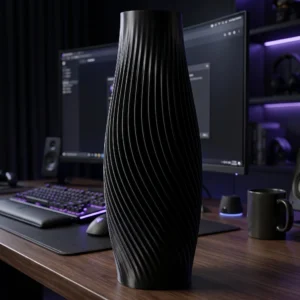 3D Printed Spiral Flow Vase
