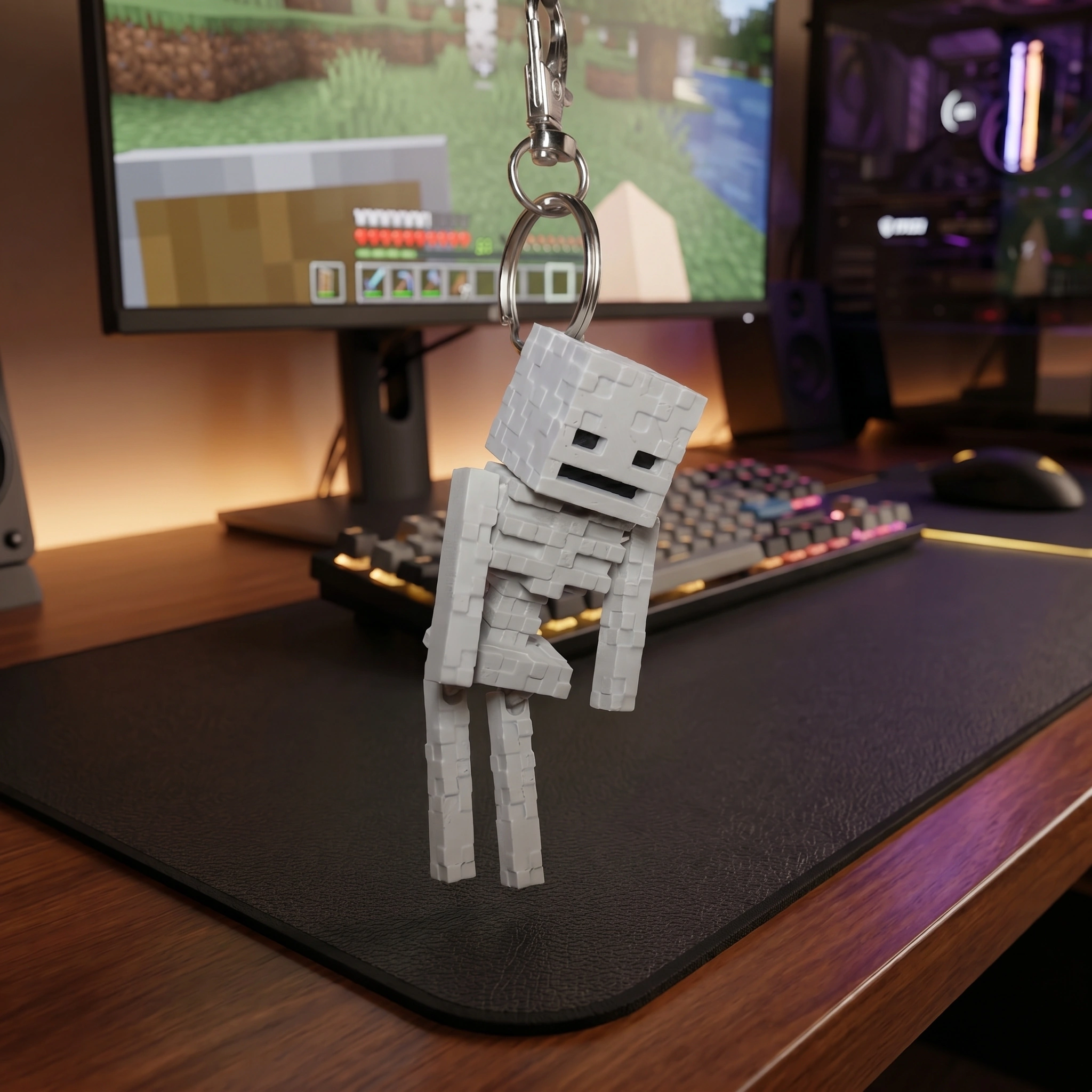 Cute Minecraft Creeper Keychain image 6