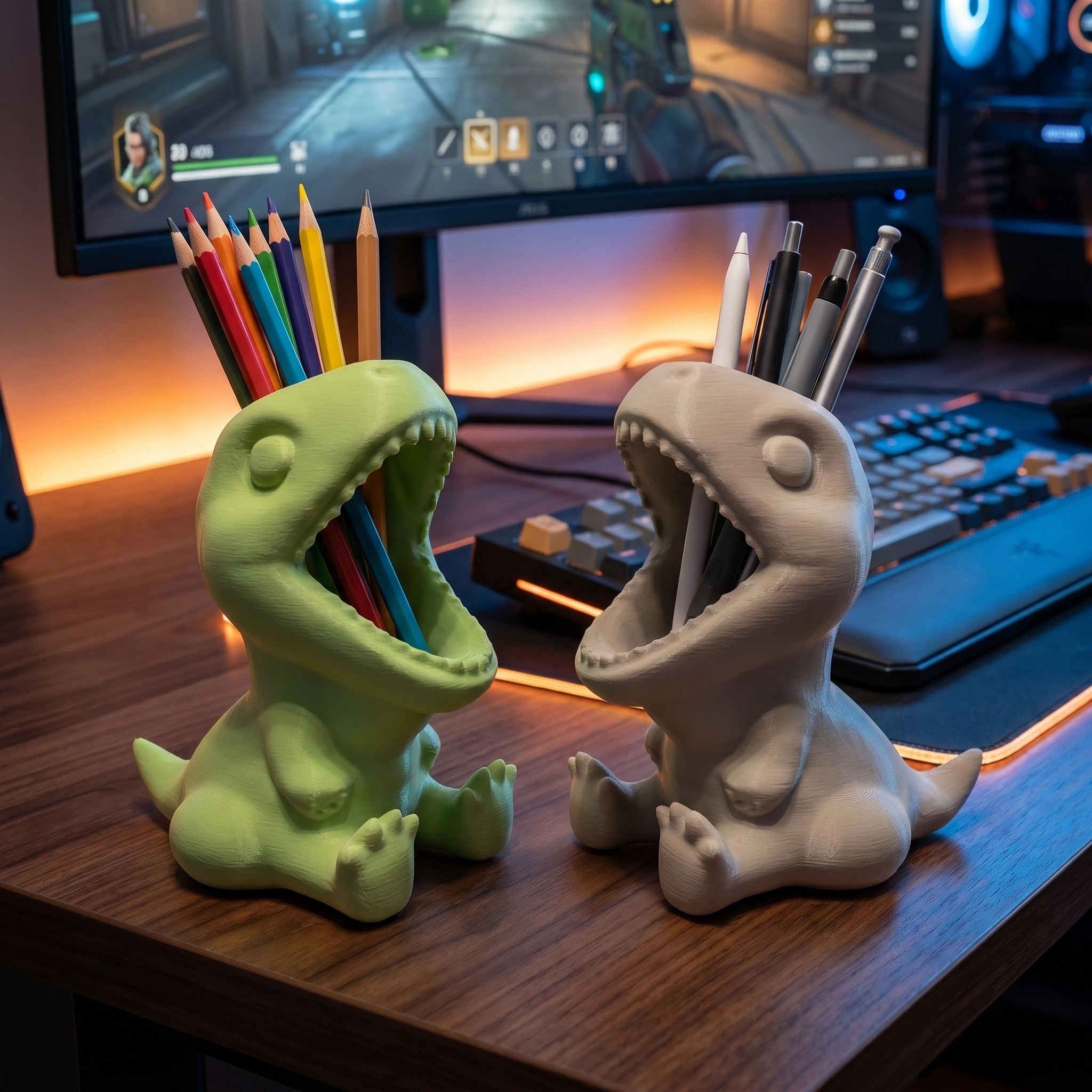 Dinosaur Pencil Holder (3D Printed) image 6